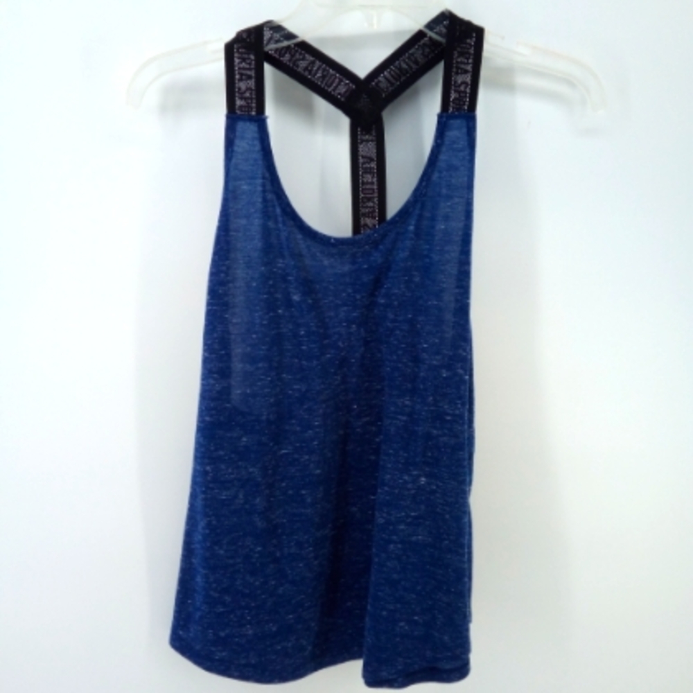 ⭐3/$30 Victoria Sport Racerback Workout Tank Top M Blue Black - Picture 7 of 9